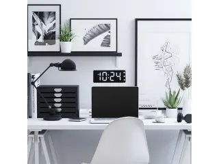 Tafel/wandklok NeXtime Digital Clock White 27,2x10,8cm - 6