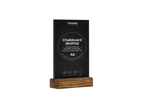 Krijtbord Europel tafelmodel A6 staand natural