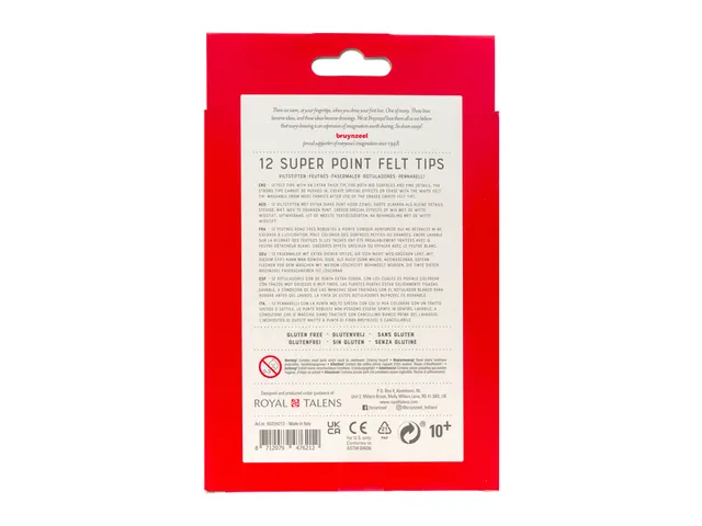 Kleurstift Bruynzeel Teens Super Point set à 12 kleuren