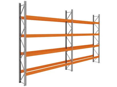 palletstelling,basis+1xaanbouw,HxBxD 4620x7500x1100mm,vakl. 3400kg
