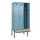 locker met bank,voor scheiding van kleding,HxBxD 2120x900x815mm,3vak