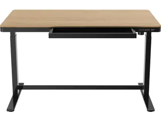 Zit-Sta Werkplek Zwart 140cm Whitewash eiken Elektrisch Verstelbaar - 4