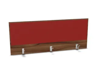 opzetpaneel bureau aanbouw achter NP-tiepolo nut BN4011-rood 1400mm - 1