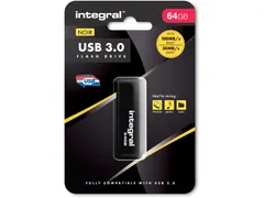 Integral Usb-Stick 3.0, 64Gb, Zwart