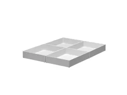 Inzetbak Djois halfhoog 30x122x168mm 1-vaks grijs