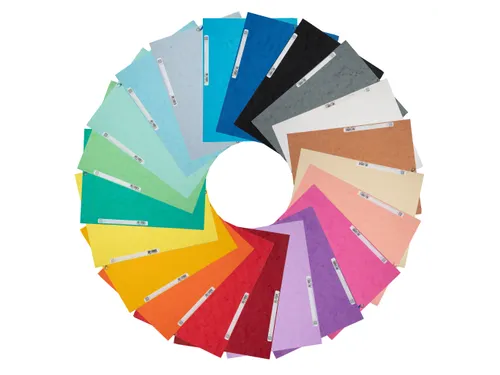 Elastomap A4 glanskarton 3 kleppen Assorti felle kleuren