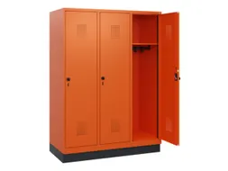 schoollocker,HxBxD 1630x1200x500mm,3vak,vak B 400mm,draaigrendel