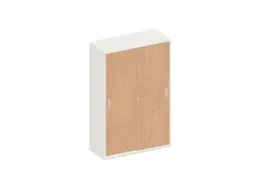schuifdeurkast,HxBxD 1540x1000x430mm,decor romp wit,decor front beuken