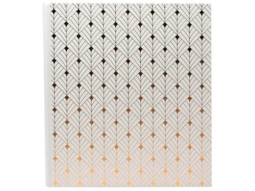 Fotoalbum Exacompta 29x32cm 60 zwarte pagina's Néo Déco wit