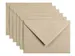Envelop Papicolor C6 114x162mm Kraft grijs Gegomd