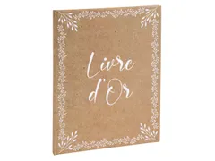 Gastenboek 100p. goud 27x22cm KRAFT