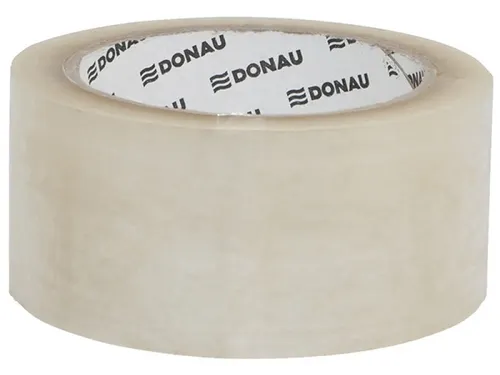 Donau verpakkingstape PP Hot-Melt 48mmx66m 50 micron transparant