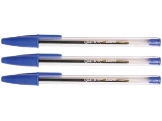 Balpen Quantore Stick blauw medium - 1