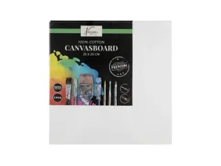 Nassau fine art Canvasboard 25x25cm 100% Katoen 3 stuks - 1