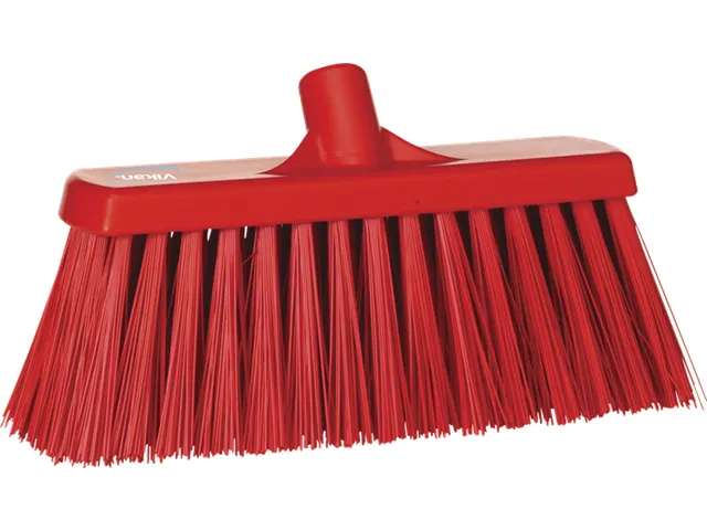 Hygiene 2915-4 bezem 30cm rood harde vezels 330mm