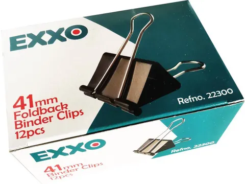 Papierklem Foldback 41mm pak van 12 stuks