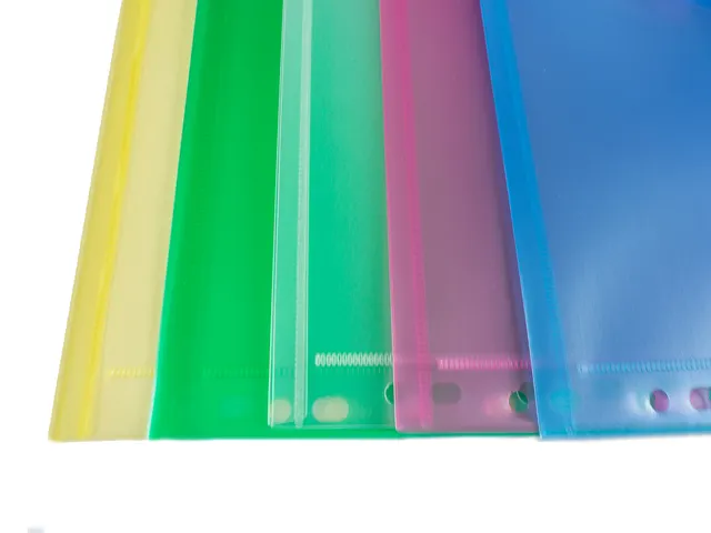 enveloptas assorti A4 met perforatierand en klittenbandsluiting