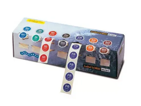 Starterskit Dispenser Dag Stickers Ma t/m Zo 700 Stuks