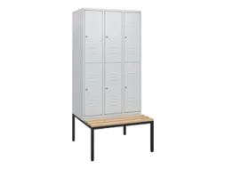 Dubbeldekse dekenkist,HxBxD 1950x900x815mm,3x2vak.,vak B 300mm