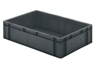 Euronorm-stapelbak 26l 145x600x400mm Wanden/bodem Gesloten Grijs - 1
