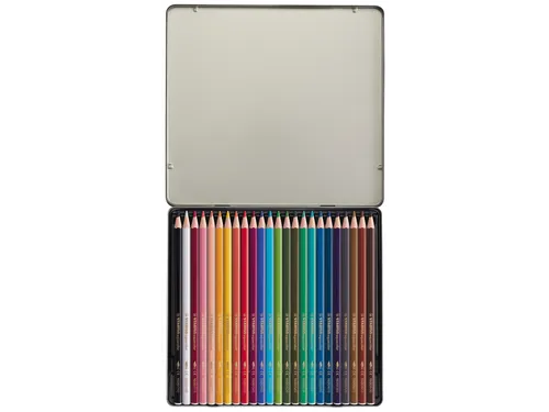 Kleurpotloden Stabilo Aquacolor 24Stuks Metalen Etui Assorti