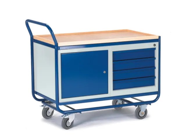 kastwagen,draagverm. 300kg,laadvl. LxB 1000x575mm