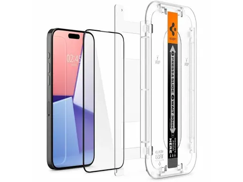 Spigen AGL06879 Schermbescherming iPhone 15 Pro Max Glas.tR EZ Fit HD