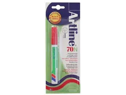 Permanent marker Artline 70 rood op blister