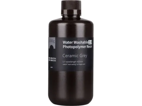 ELEGOO Water-Washable Resin 2.0 Ceramic Grey 1 kg