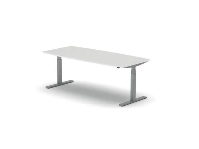 Elektrisch ihv Vergadertafel Vatvorm 2000x800mm Alu + Wit Blad