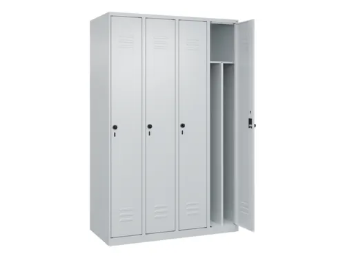 locker voor scheiding van kleding,HxBxD 1850x1200x500mm,4vak