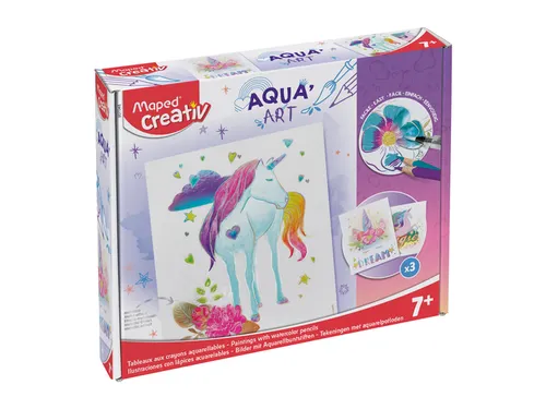 Hobbyset Maped Creativ Aqua'Art eenhoorn 14-delig assorti