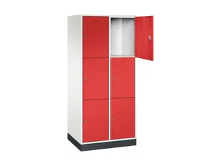 grootvolume-lockersysteem,HxBxD 1950x820x600mm,2x3vakken,cil.-slot - 1