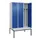 locker met bank,voor scheiding van kleding,HxBxD 2120x1200x815mm,3vak