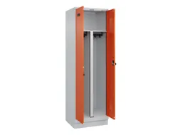 PBM-locker,HxBxD 1950x600x500mm,2vak,vak B 300mm,draaigrendel