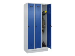 locker,HxBxD 1950x900x500mm,3vak,vak B 300mm,draaigrendel,sokkel