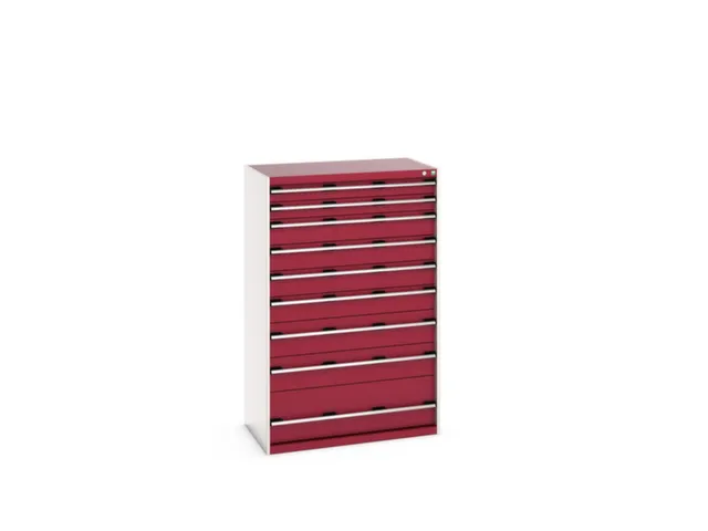 ladekast HxBxD 1600x1050x650mm 9laden RAL7035 front RAL3004