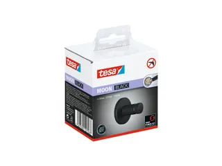 Handdoekhaak tesa Moon 40563 Zwart metaal Zelfklevend - 3