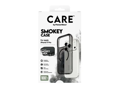 PanzerGlass CARE by Smokey Case w. Black MagSafe iPhone 17 Pro,