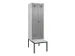locker met bank,voor scheiding van kleding,HxBxD 2120x600x815mm,2vak