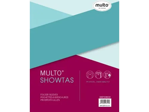 geperforeerde showtas A4 23-gaats, glashelder