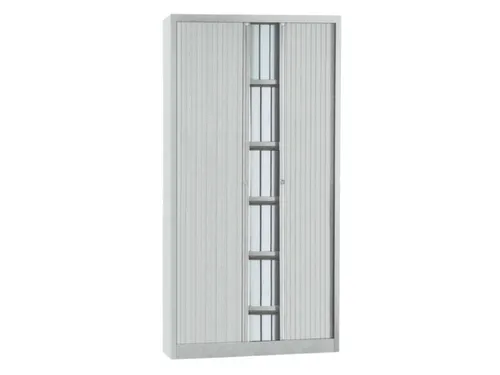 jaloeziedeurkast,HxBxD 1980x1000x430mm,5 OH,romp lichtgrijs