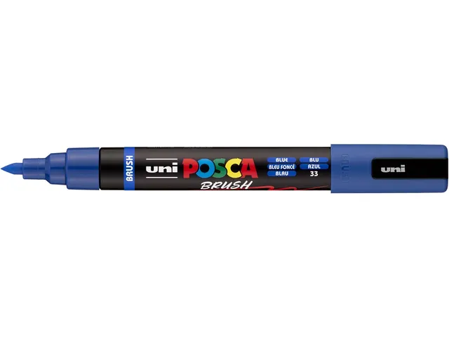 Uni Posca paintmarker PC-5BR 1 - 4 mm penseel donkerblauw