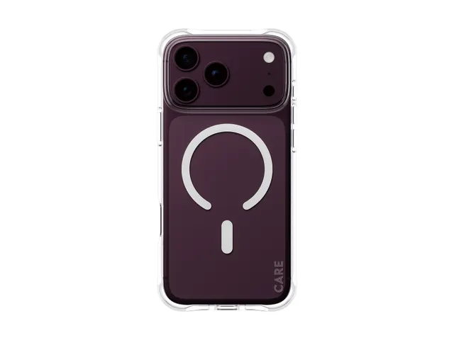 PanzerGlass CARE by Samba Case Transparent w. White MagSafe iPho