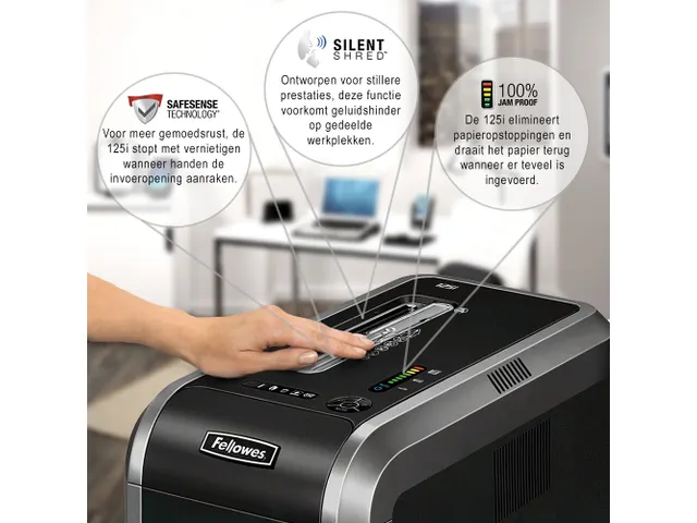 Fellowes Papiervernietiger 125i Stroken P-2