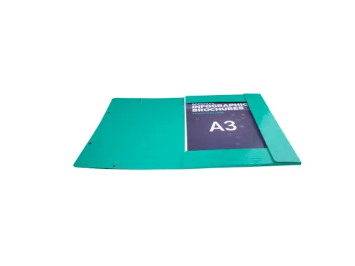 Elastomap A3 3 kleppen IDERAMA Maxi Capacity glanskarton Assorti