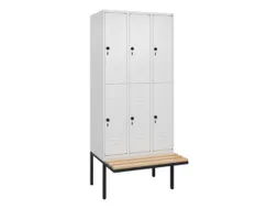 Dubbeldekse dekenkist,HxBxD 2120x900x815mm,3x2vak.,vak B 300mm