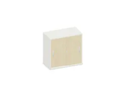 schuifdeurkast,HxBxD 770x800x430mm,decor romp wit,decor front esdoorn