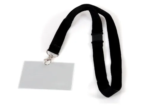 Badge - pashouder Europel met koord 90x60mm