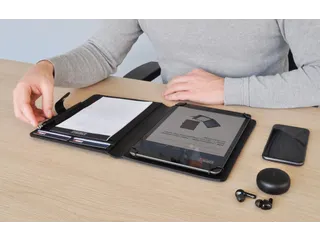 DESQ Schrijfmap voor tablet 7-10,4 inch met sluitclip Zwart - 6